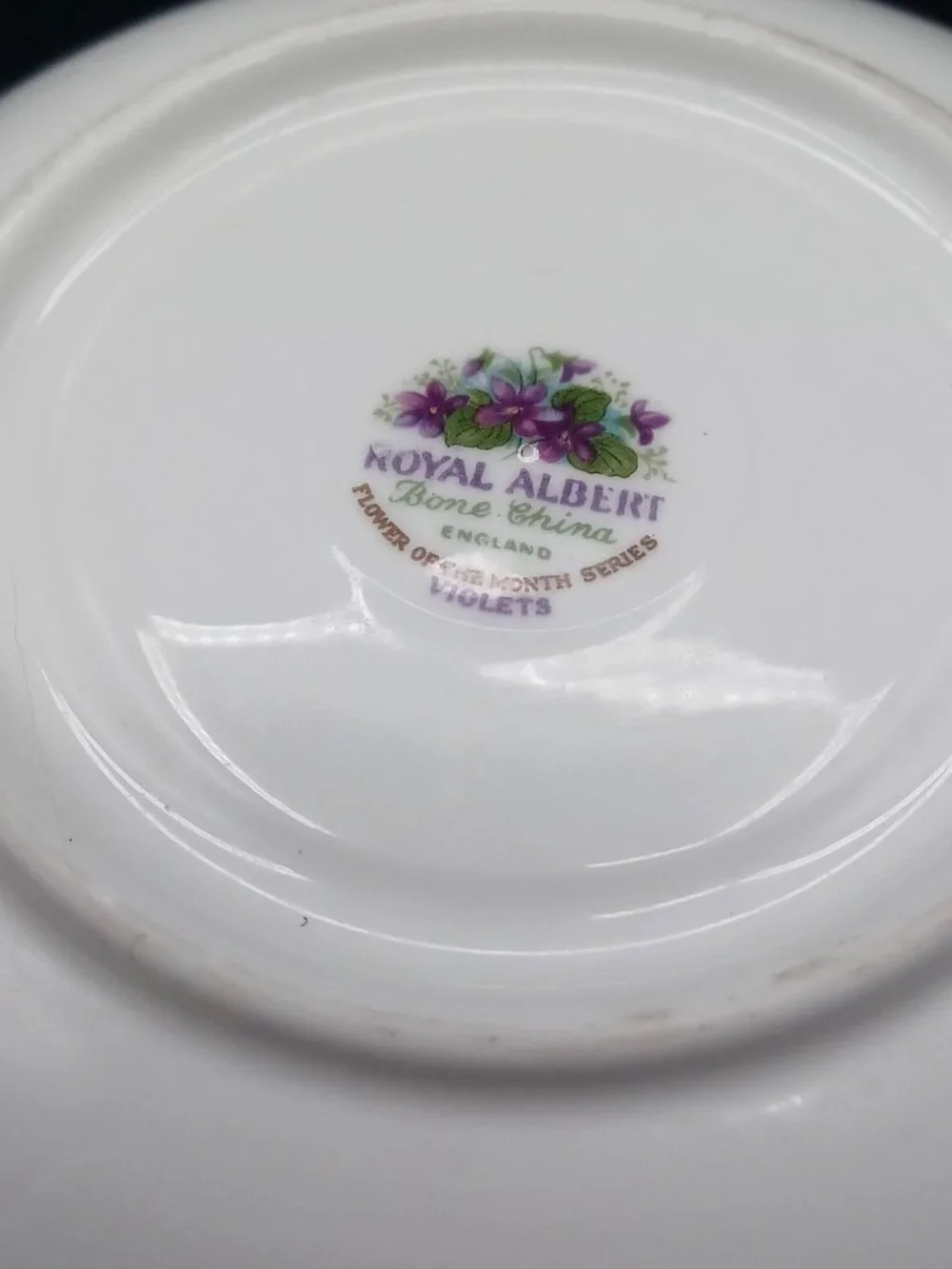 Royal Albert February Cup Saucer 1961 Birthday Flower Bone China England Vtg